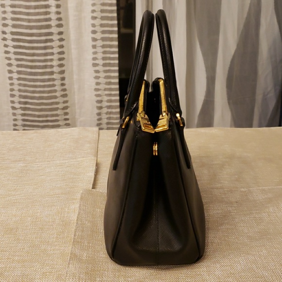 Prada saffiano lux double zip tote bag - Picture 5 of 8